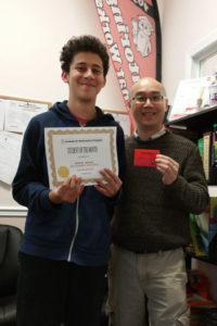 March Student of the Month - Anthony