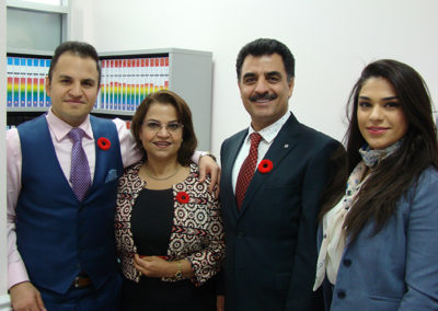 Saman Aghsaei With His Family