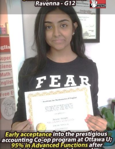 Ravenna - Student of the Month