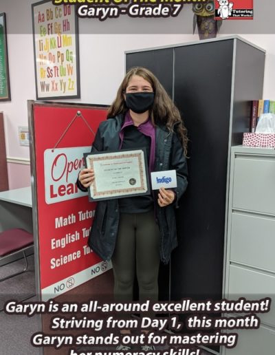 Garyn - Student of the Month