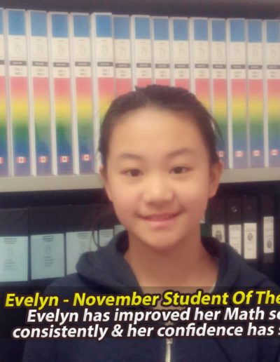 Evelyn - Student of the Month