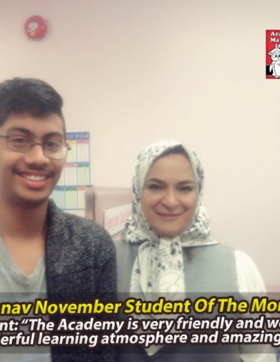 Pranav - Student of the Month