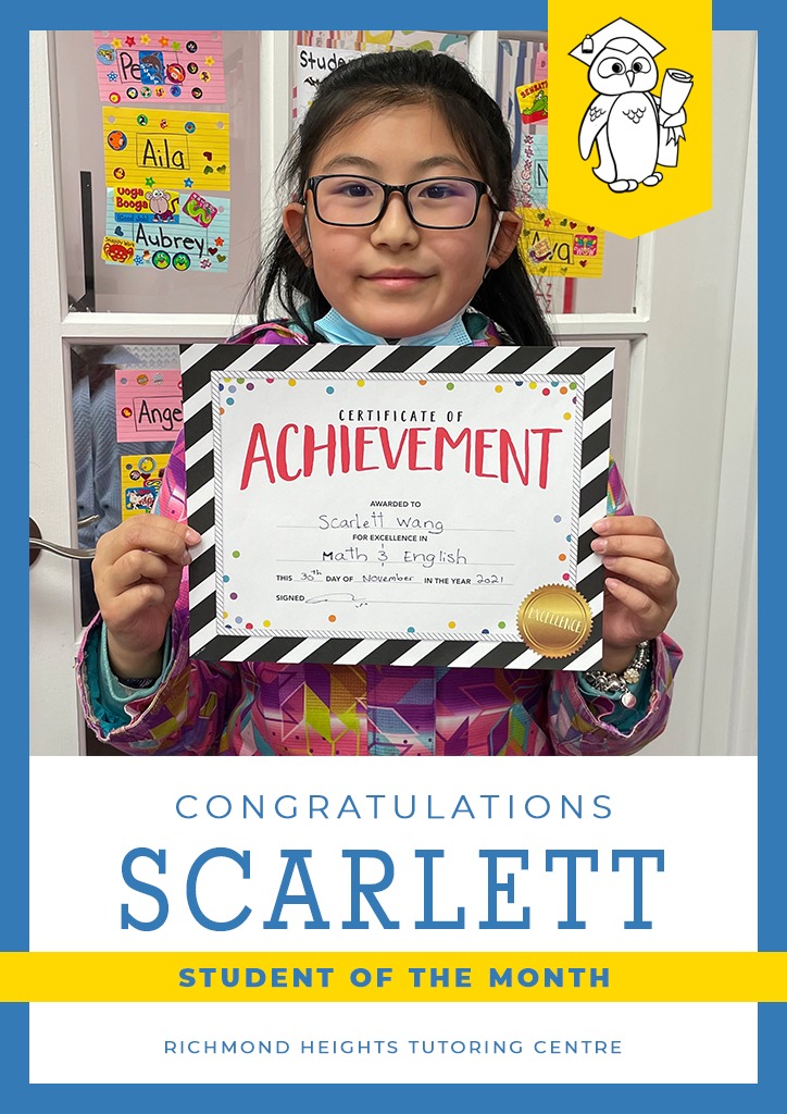 Scarlett - Grade 4 Student