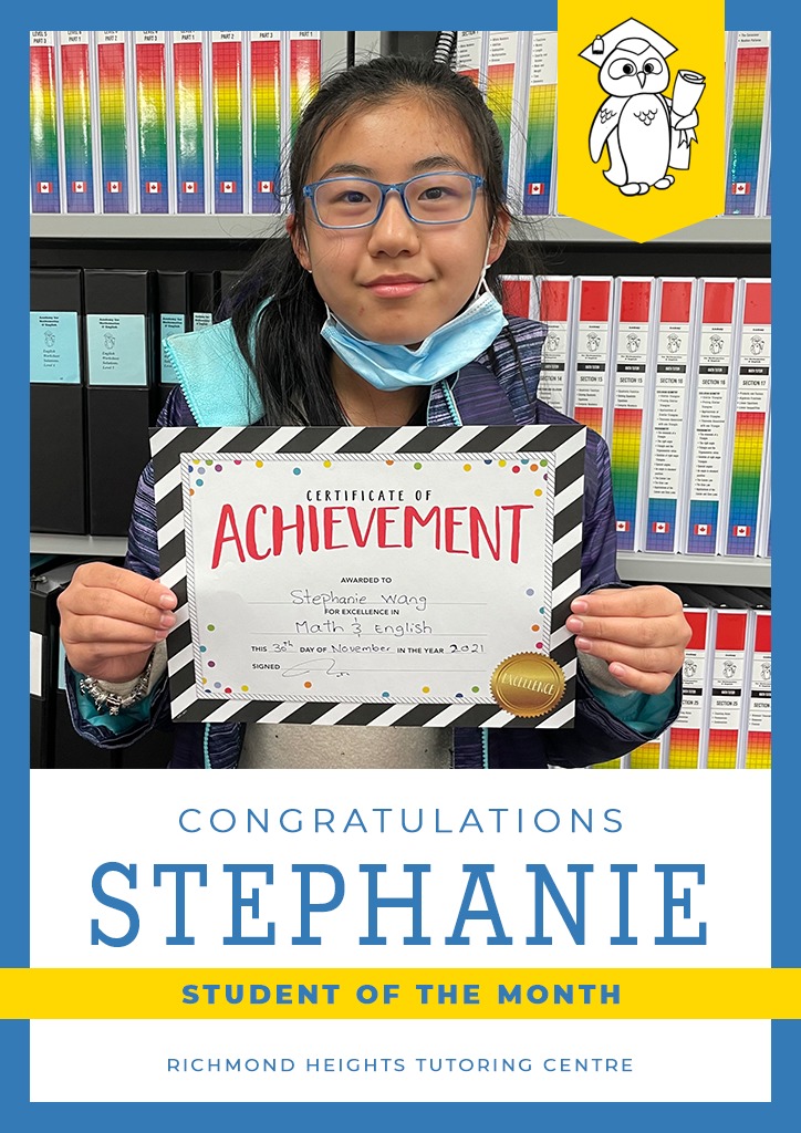 Stephanie - Grade 6 Student