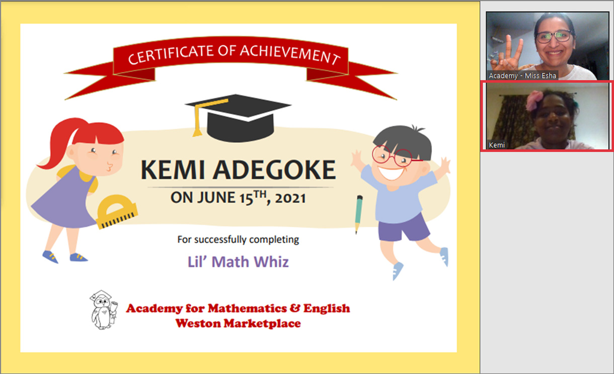 Weston Martketplace Lil' Math Whiz Grad - Kemi