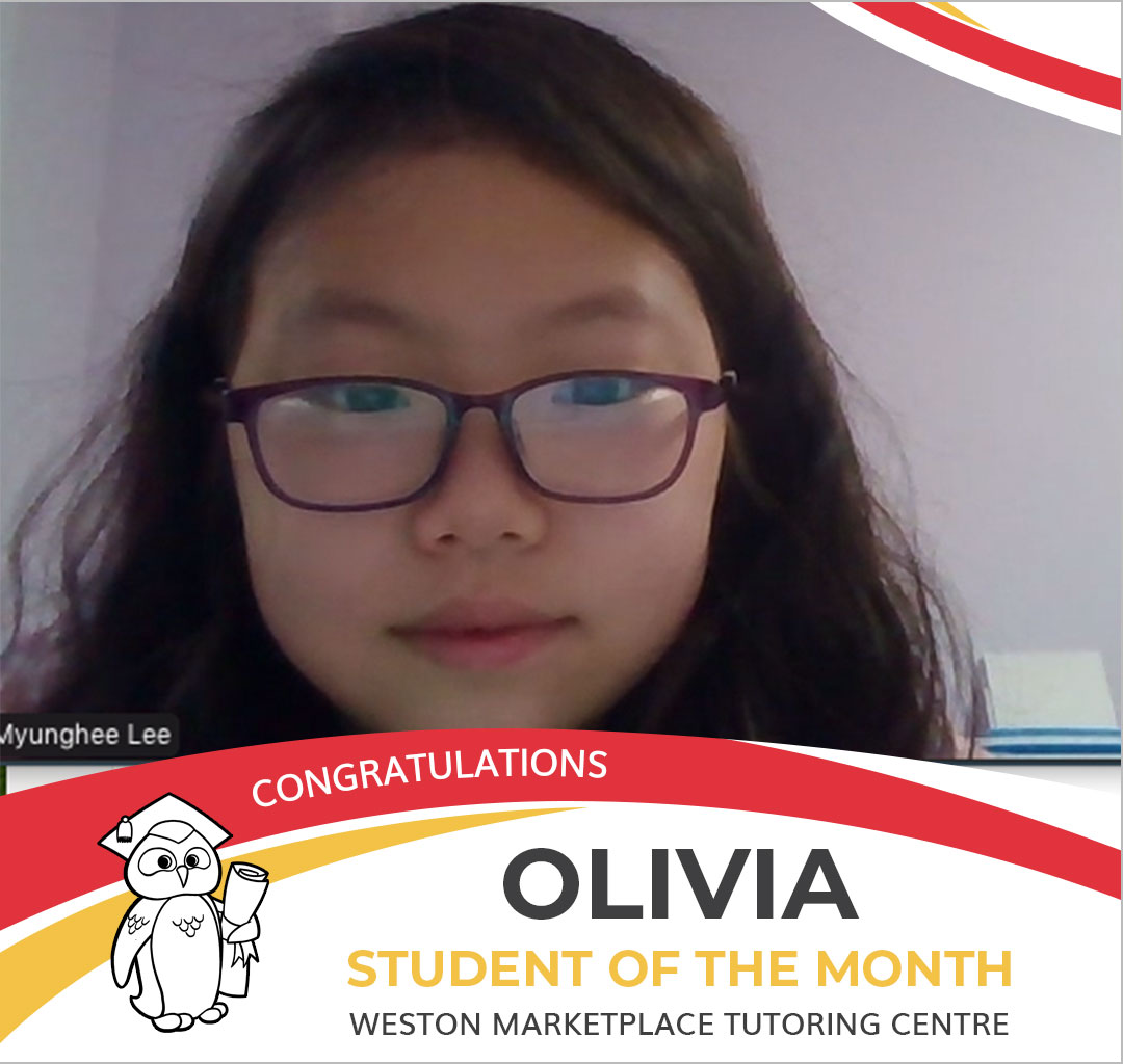 March 2022 Student of the Month - Olivia