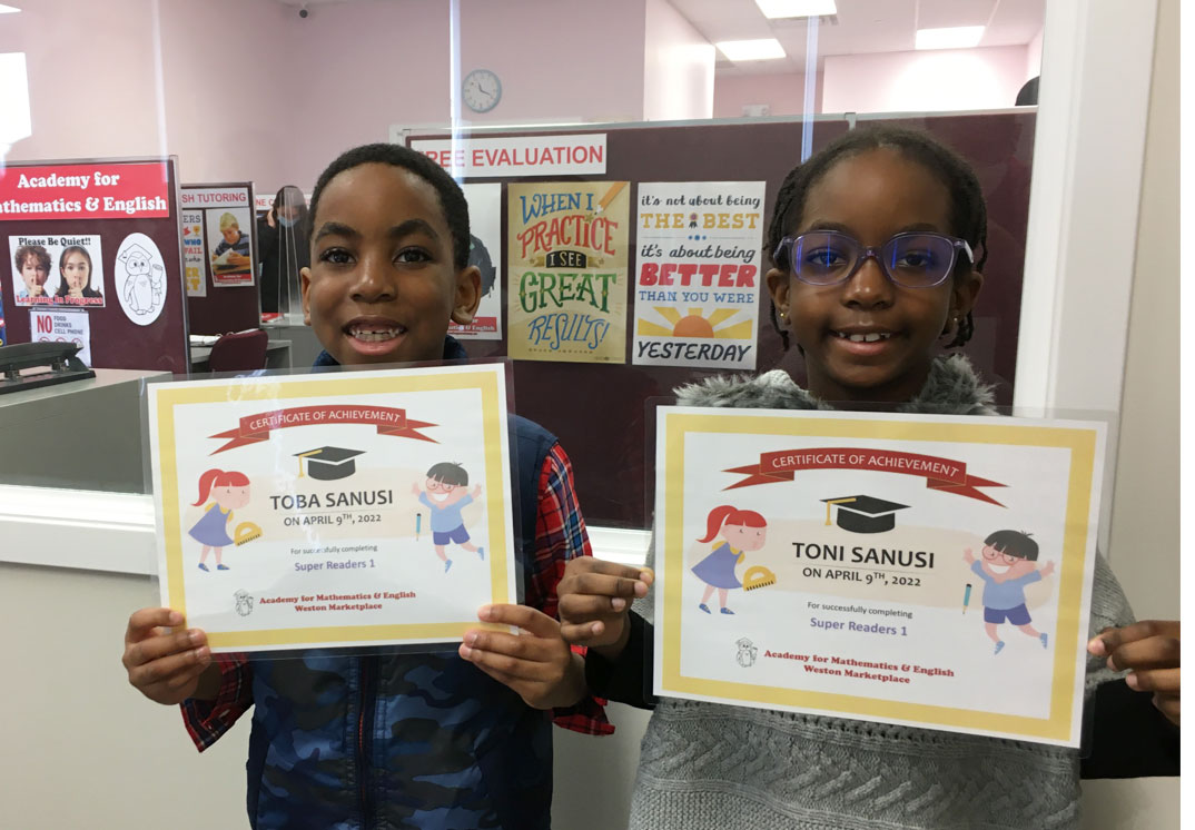 Weston Martketplace Super Readers Grads - Toni & Toba