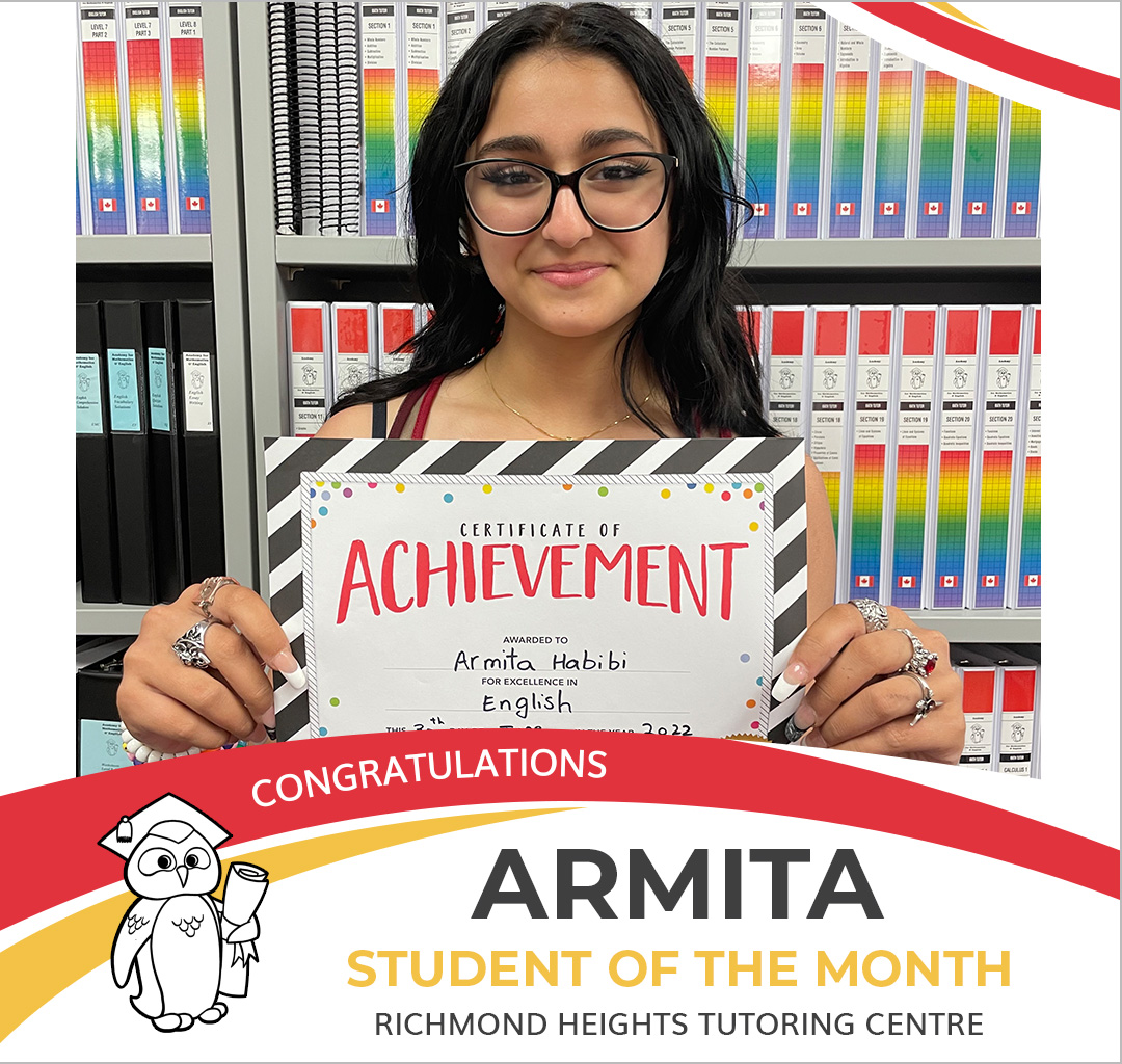 June 2022 Student of the Month - Armita