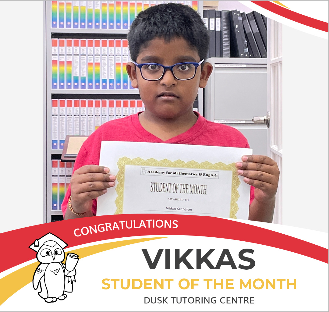 May 2022 Student of the Month - Vikkas