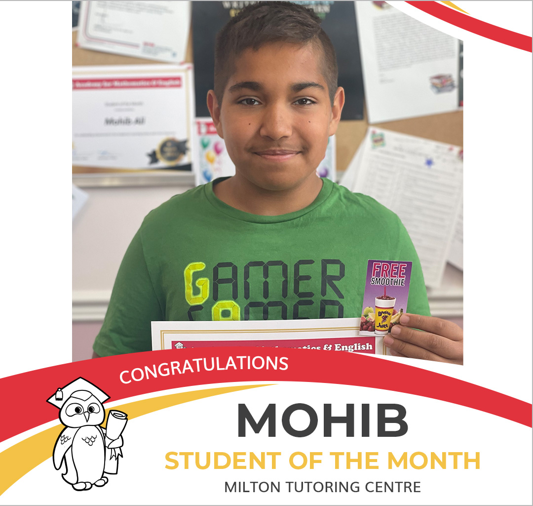 August 2022 Student of the Month - Mohib