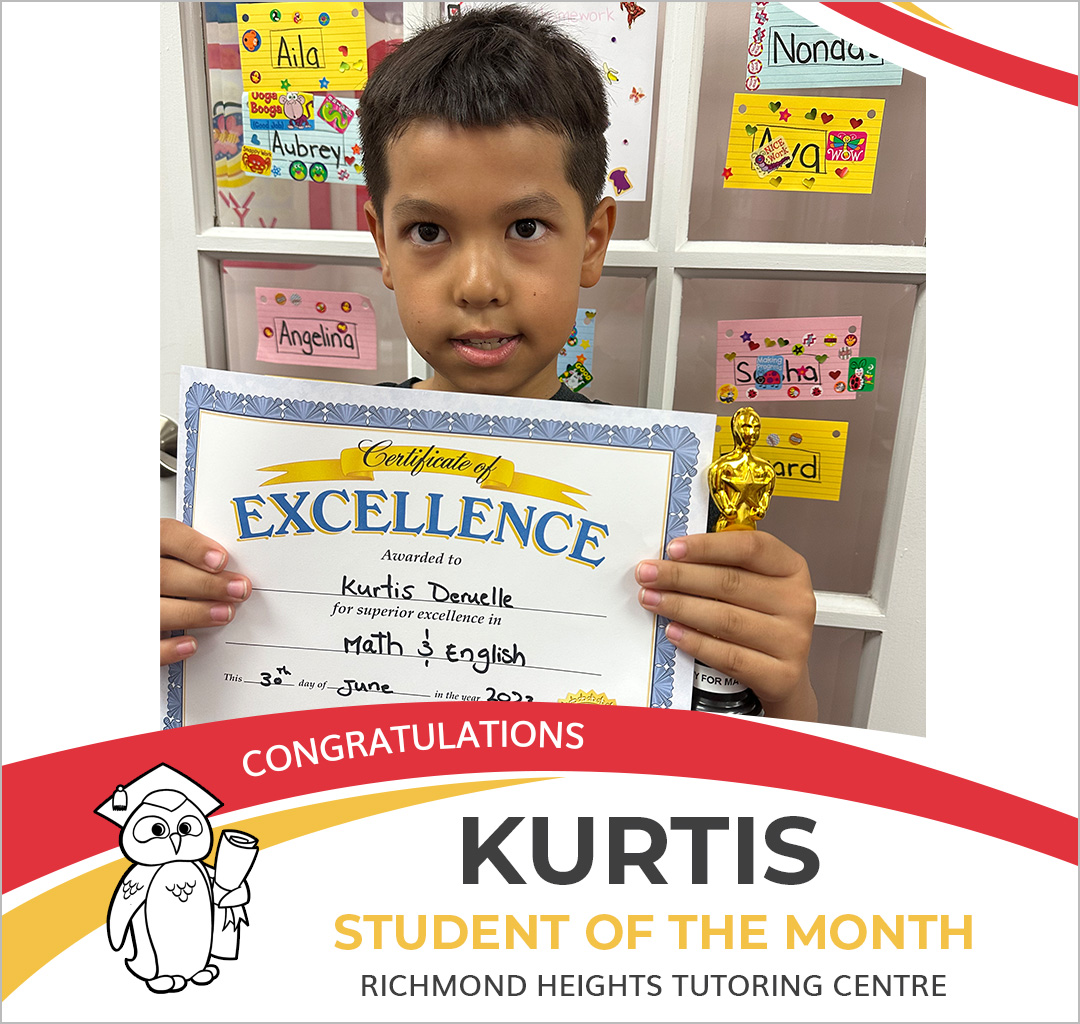June 2023 Student of the Month - Kurtis